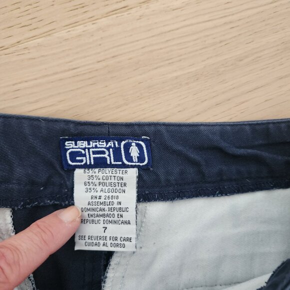 Vintage 90s Women's/Teens navy pants - Picture 3 of 10